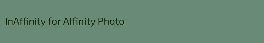 InAffinity for Affinity Photo